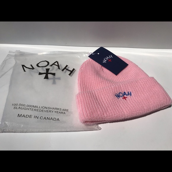 Noah Pink Rib Knit Supreme Beanie Soft Pink - Picture 6 of 6